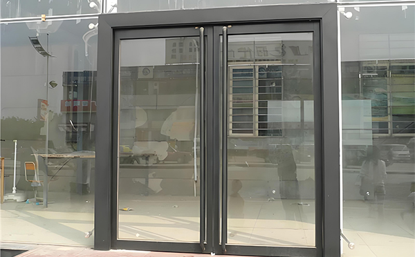 榆阳玻璃地弹门