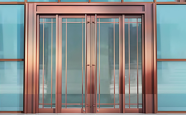 榆阳玻璃地弹门